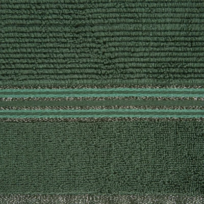 RĘCZNIK BAWEŁNA LŚNIĄCA BORDIURA 50X90 CM ZIELONY