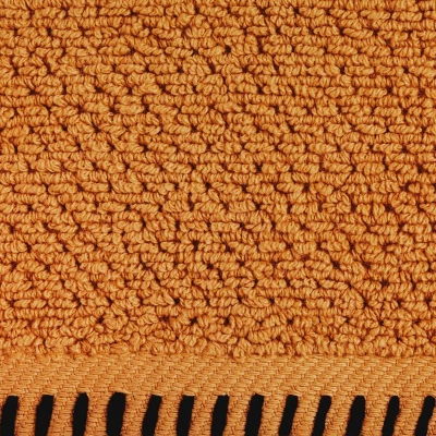 RĘCZNIK OBSZYTY FROTTE BAWEŁNA 50X90 POMARAŃCZ
