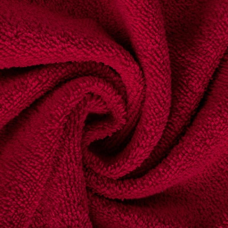 RĘCZNIK BAWEŁNA FROTTE BORDIURA 70X140 CM CZERWONY