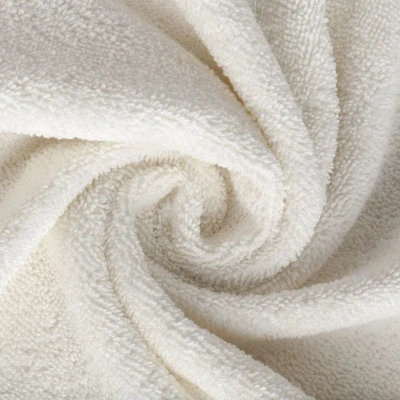 RĘCZNIK BAWEŁNA FROTTE BORDIURA 70X140 CM KREMOWY