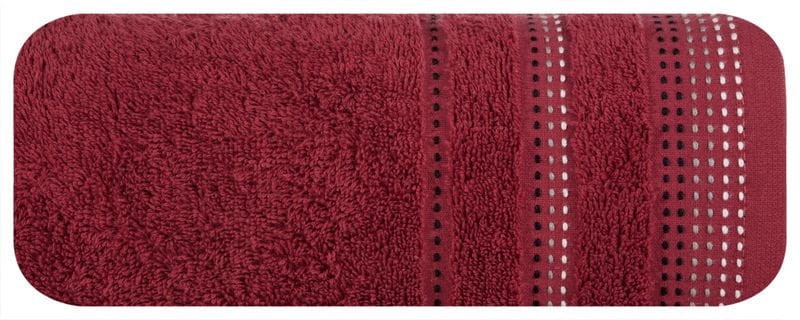 RĘCZNIK BAWEŁNA FROTTE 500g/m2 70X140 CM BORDOWY