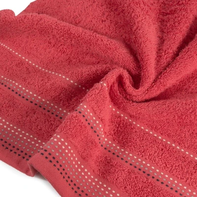 RĘCZNIK BAWEŁNA FROTTE 500g/m2 70X140 CM CZERWONY