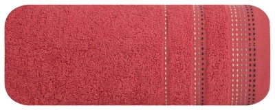 RĘCZNIK BAWEŁNA FROTTE 500g/m2 70X140 CM CZERWONY