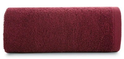 RĘCZNIK GŁADKI BAWEŁNA FROTTE 70X140 CM BORDOWY