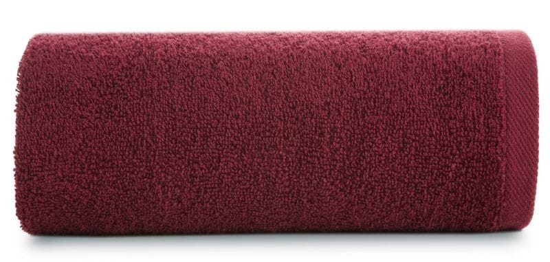 RĘCZNIK GŁADKI BAWEŁNA FROTTE 70X140 CM BORDOWY