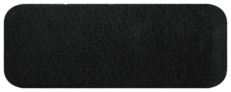 RĘCZNIK GŁADKI BAWEŁNA FROTTE 70X140 CM CZARNY