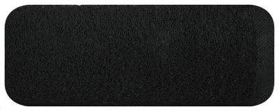 RĘCZNIK GŁADKI BAWEŁNA FROTTE 70X140 CM CZARNY