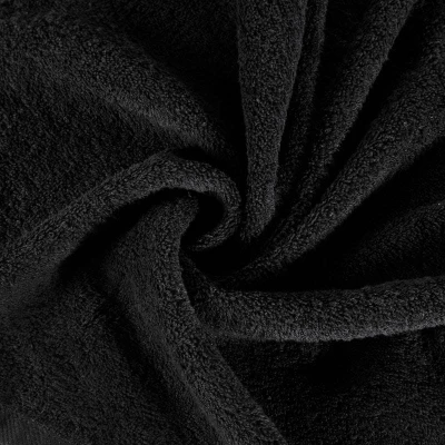 RĘCZNIK GŁADKI BAWEŁNA FROTTE 70X140 CM CZARNY