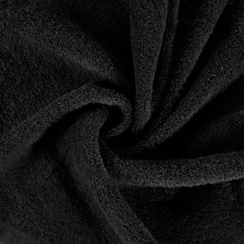 RĘCZNIK GŁADKI BAWEŁNA FROTTE 70X140 CM CZARNY