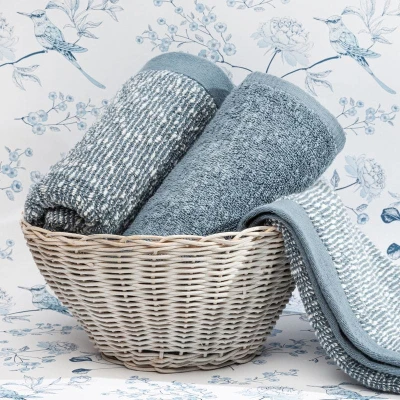 Ręcznik 50x90 NIEBIESKI BAWEŁNA frotte 530g/m2