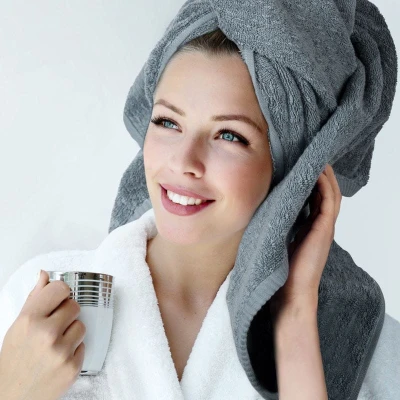 Ręcznik 50x90 NIEBIESKI BAWEŁNA frotte 530g/m2