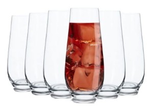 Szklanki do Napojów Wina musującego Harmony Krosno 6 x 230 ml  Cienkie Zwężane