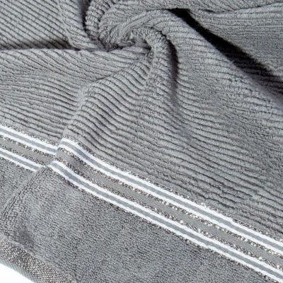 RĘCZNIK Bawełniany Kąpielowy Frotte 70X140 SREBRNY