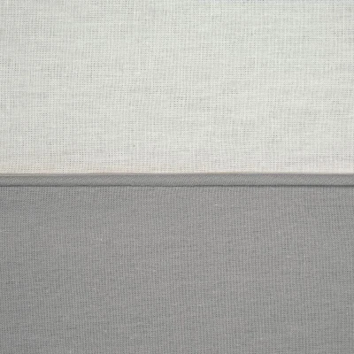 KOMPLET POŚCIEL BAWEŁNA 220X200 CM BIAŁA SZARA