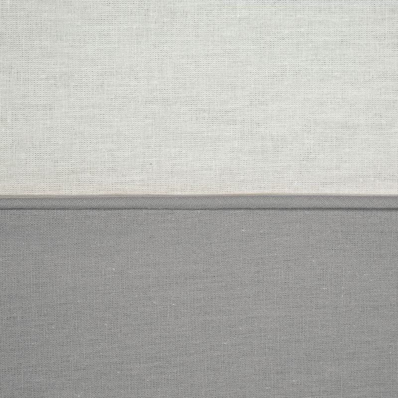 KOMPLET POŚCIEL BAWEŁNA 220X200 CM BIAŁA SZARA
