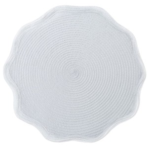 Podkładka dekoracyjna OTELLO 38 cm, biały, tworzywo sztuczne