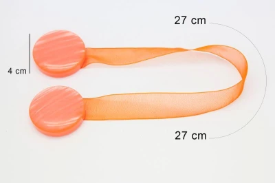 UPINACZ chwost MAGNES KOŁO POMARAŃCZOWY 2szt