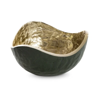 MISA DEKORACYJNA PEDRO3 17X17X9 CM Zielona 2szt