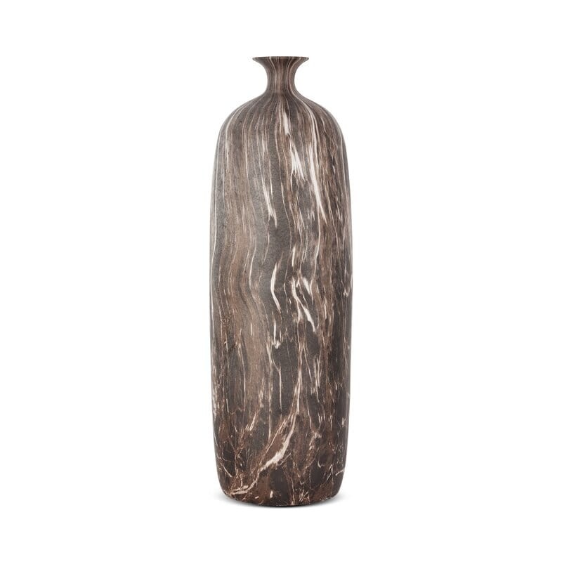 WAZON DEKORACYJNY Frotte BawełnianyKA 13X13X52 CM BRĄZOWY