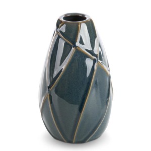 WAZON DEKORACYJNY TEO 12X20 CM TURKUSOWY