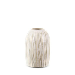 Wazon dekoracyjny Liza 15x22 cm kremowy, ceramiczny