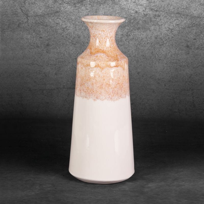 WAZON DEKORACYJNY RUBEN 16X40 CM KREMOWY