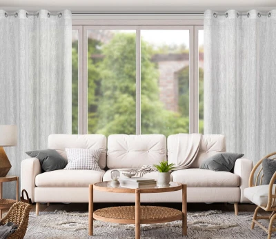 Biała zasłona żakardowa wzór ornamentowy 140X250
