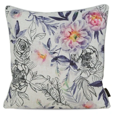 Poszewka na poduszkę Lniana Len boho 17 45X45 Kremowa