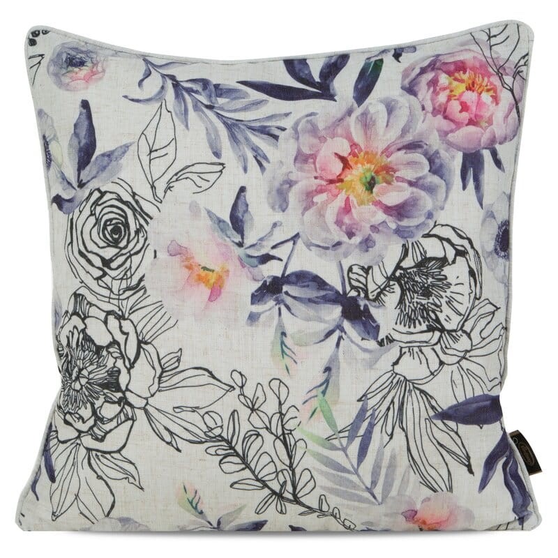 Poszewka na poduszkę Lniana Len boho 17 45X45 Kremowa