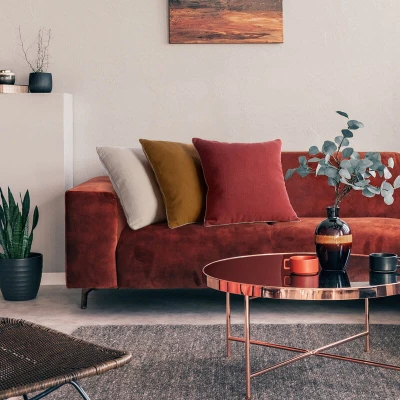 Poszewka na poduszkę Lniana Len boho 43X43 Szara
