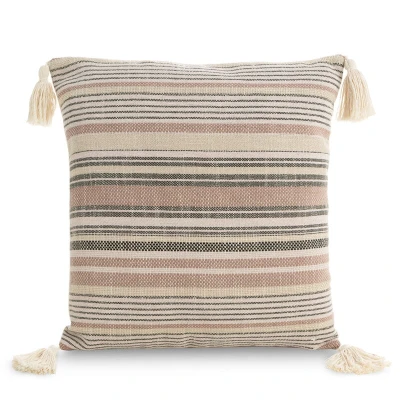 Poszewka Dekoracyjna BOHO Eko Beż 4 45X45 Pudrowa