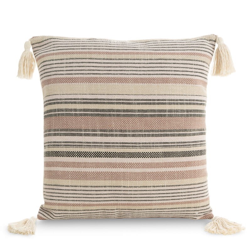 Poszewka Dekoracyjna BOHO Eko Beż 4 45X45 Pudrowa