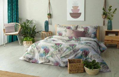 Poszewka Dekoracyjna BOHO Eko Beż 4 45X45 Pudrowa