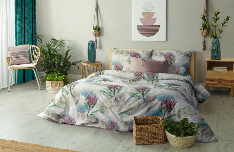Poszewka Dekoracyjna BOHO Eko Beż 4 45X45 Pudrowa