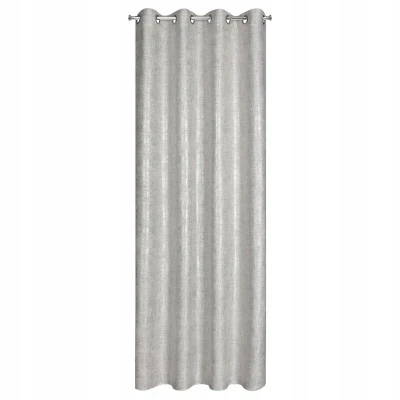 Zasłona gotowa boho płótno len 140X250 Szara