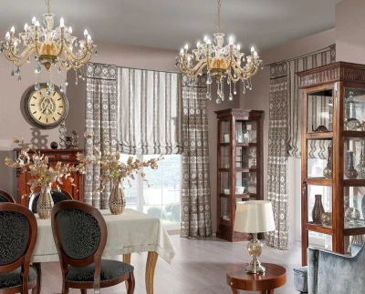 LAMPA Żyrandol Glamour 95X70-134 Srebrna
