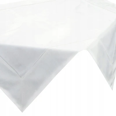 Obrus Bieżnik Welurowy Velvet 85X85 CM BIAŁY