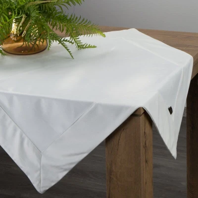 Obrus Bieżnik Welurowy Velvet 85X85 CM BIAŁY
