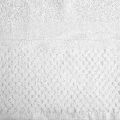 RĘCZNIK Wytłaczany Bawełniany 50X90 CM BIAŁY