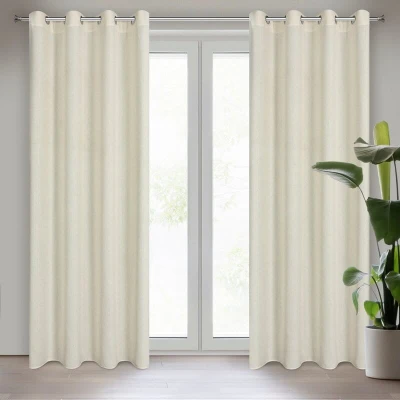 Zasłona gotowa ortex ecru eko 140X250 Naturalna