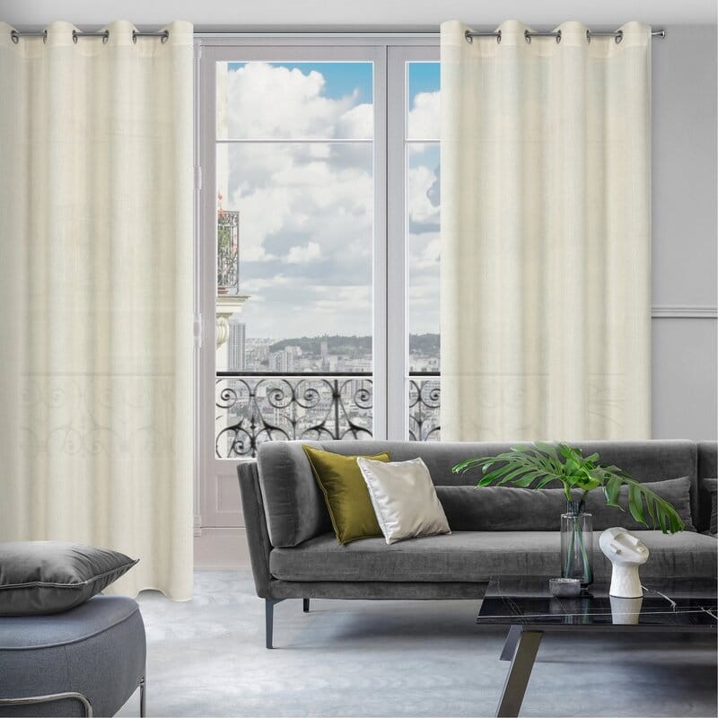 Zasłona gotowa ortex ecru eko 140X250 Naturalna