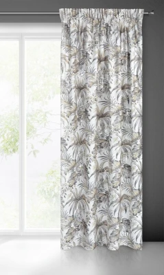 ZASŁONA RODOS NA TAŚMIE ORTEX 140X270 Biała