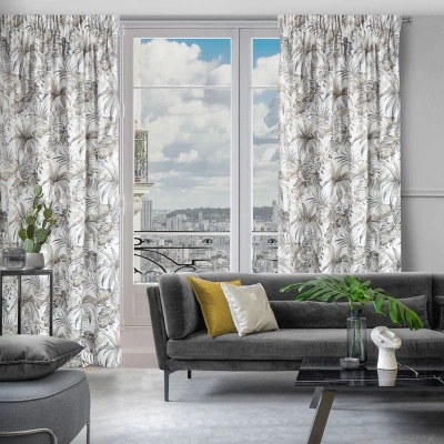 ZASŁONA RODOS NA TAŚMIE ORTEX 140X270 Biała