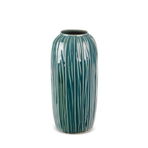 Wazon dekoracyjny REA 17x45 cm zielony z glinki ceramicznej