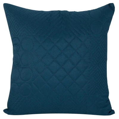 Poszewka Pikowana Welur 40X40 Granatowa