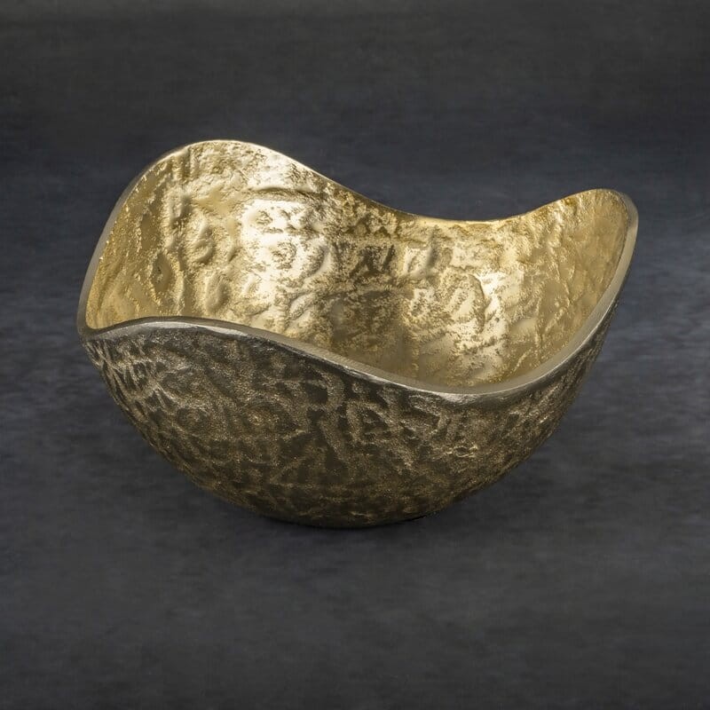 MISA DEKORACYJNA PEDRO3 25X25X13 CM Złota