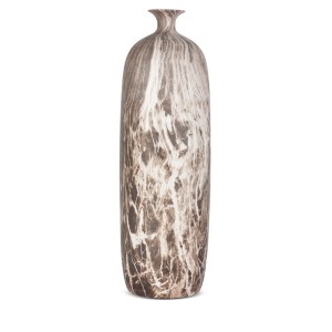 WAZON DEKORACYJNY Frotte BawełnianyKA 15X15X63 CM BRĄZOWY