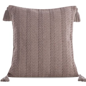 Poszewka Dekoracyjna BOHO Eko Beż 8 45X45 Brązowa