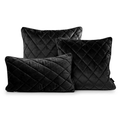 Poszewka welurowa velvet welwet 27 45X45 Czarna