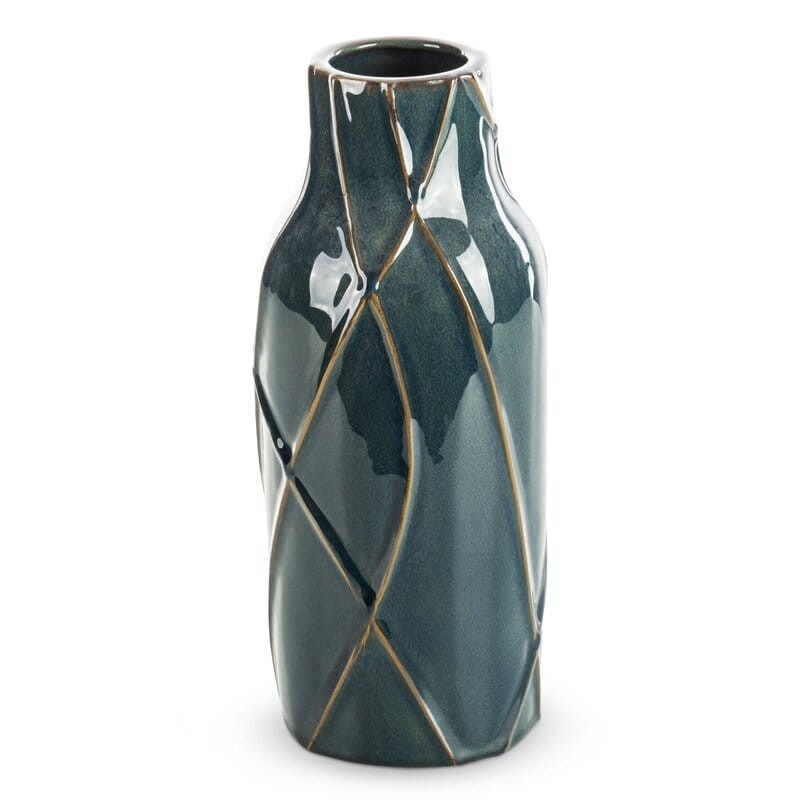 WAZON DEKORACYJNY TEO 13X30 CM TURKUSOWY